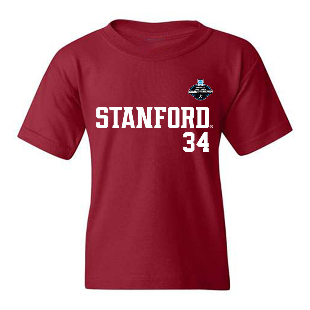 Stanford - NCAA Softball : Allison Morikawa - NCAA® Replica Shersey Youth T-Shirt-0