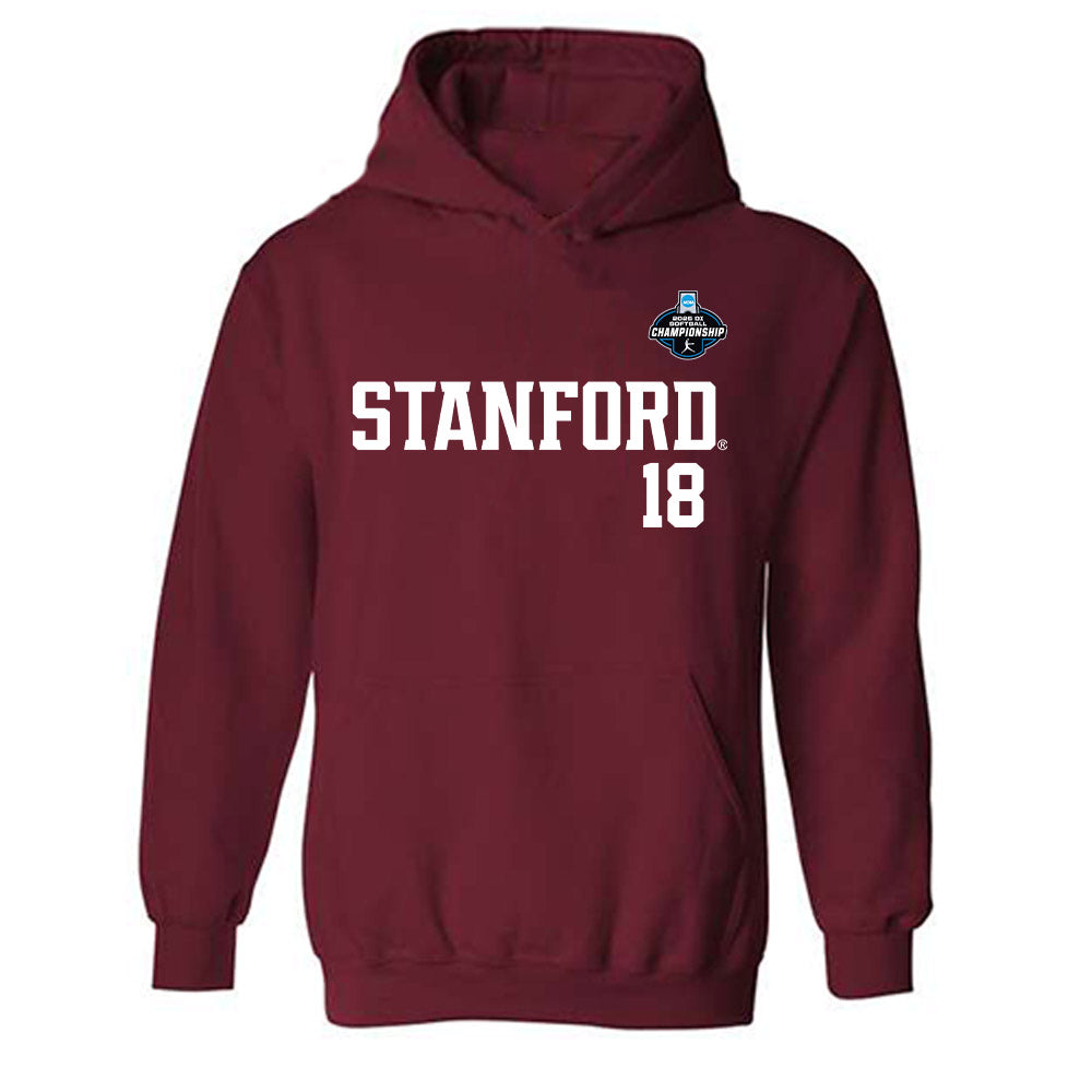 Stanford - NCAA Softball : Emily Jones - NCAA® Replica Shersey Hooded Sweatshirt-0