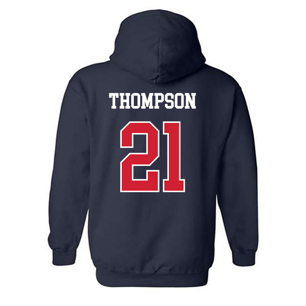Ole Miss - NCAA Softball : Grace Thompson - NCAA® Tournament Replica Shersey Hooded Sweatshirt-1