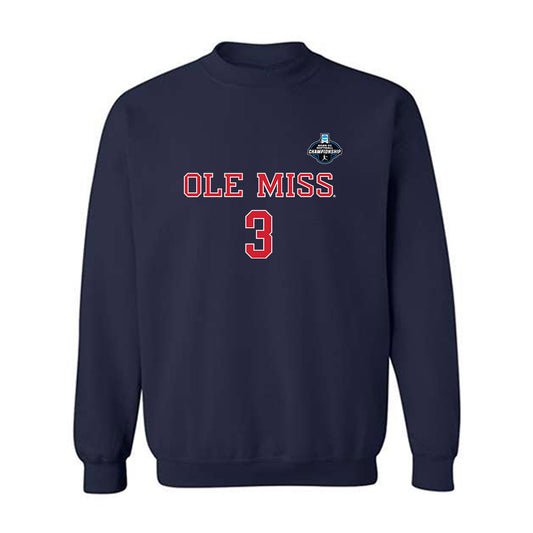 Ole Miss - NCAA Softball : Persy Llamas - NCAA® Tournament Replica Shersey Crewneck Sweatshirt-0