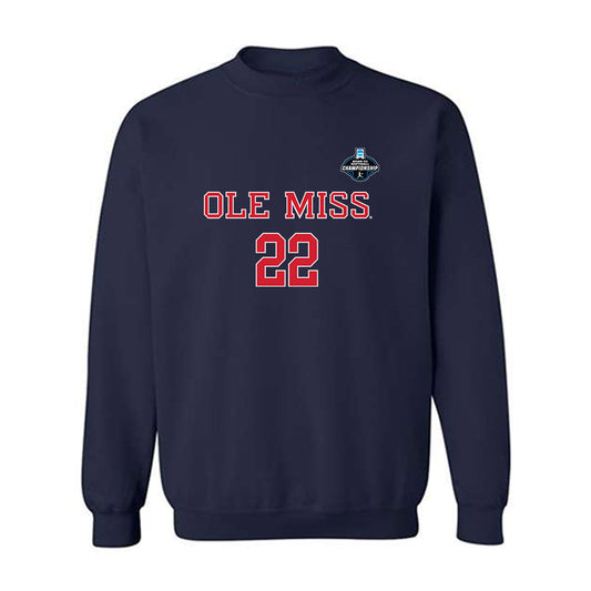 Ole Miss - NCAA Softball : Taylor Malvin - NCAA® Tournament Replica Shersey Crewneck Sweatshirt-0