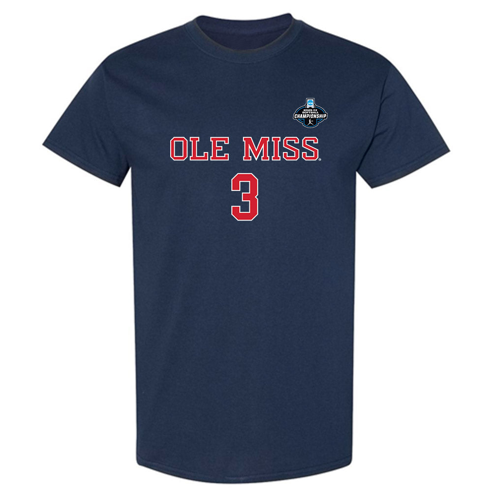 Ole Miss - NCAA Softball : Persy Llamas - NCAA® Tournament Replica Shersey T-Shirt-0