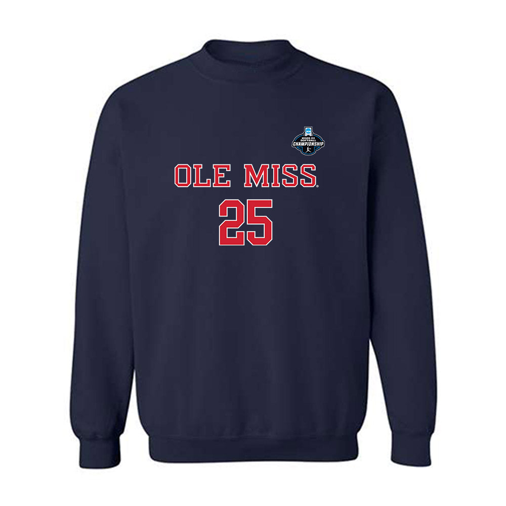 Ole Miss - NCAA Softball : Tenly Grisham - NCAA® Tournament Replica Shersey Crewneck Sweatshirt-0