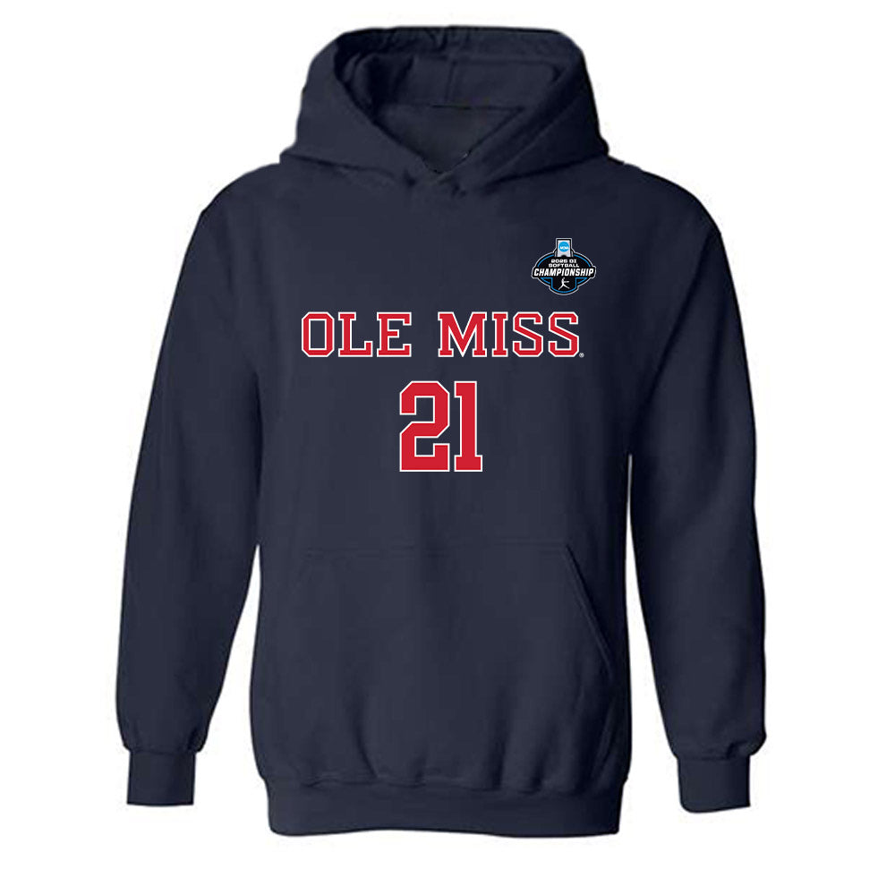 Ole Miss - NCAA Softball : Grace Thompson - NCAA® Tournament Replica Shersey Hooded Sweatshirt-0