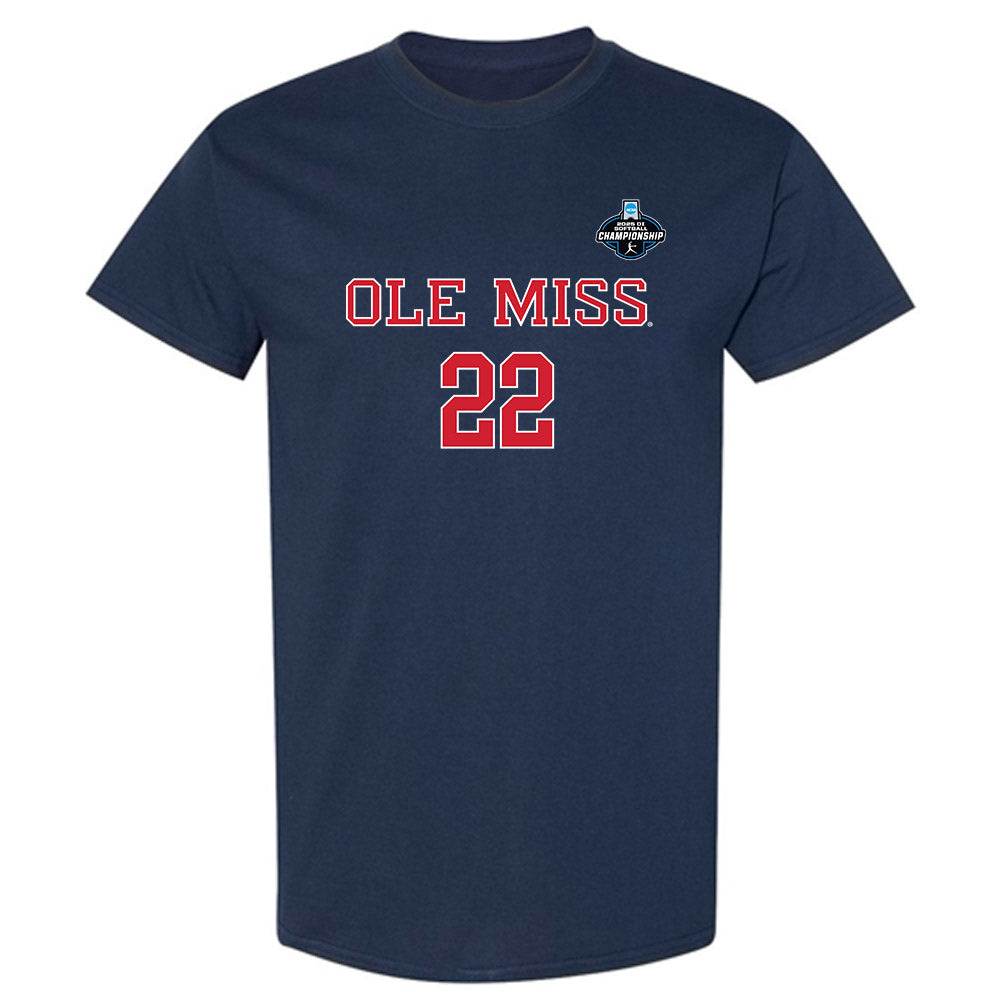 Ole Miss - NCAA Softball : Taylor Malvin - NCAA® Tournament Replica Shersey T-Shirt-0