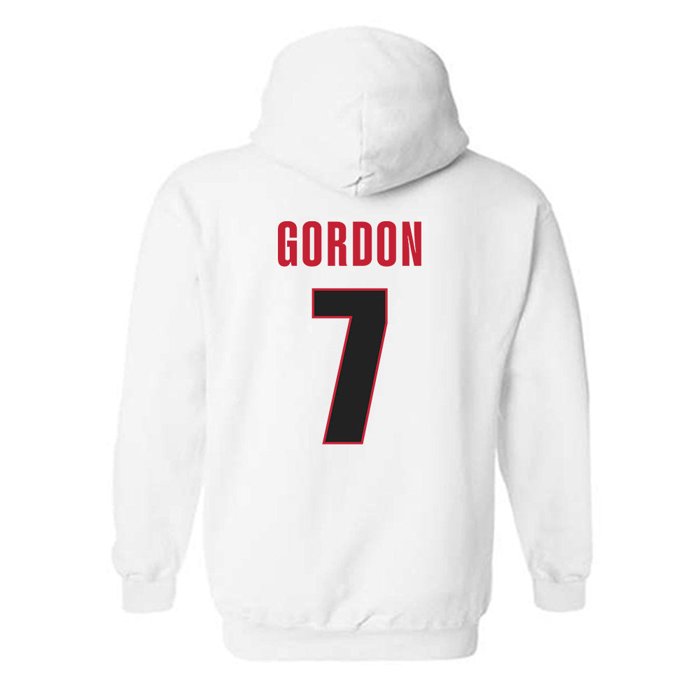 Georgia - NCAA Softball : Sarah Gordon - NCAA® Tournament Replica Shersey Hooded Sweatshirt-1