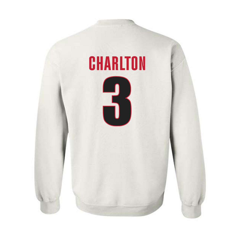 Georgia - NCAA Softball : Tyah Charlton - NCAA® Tournament Replica Shersey Crewneck Sweatshirt-1