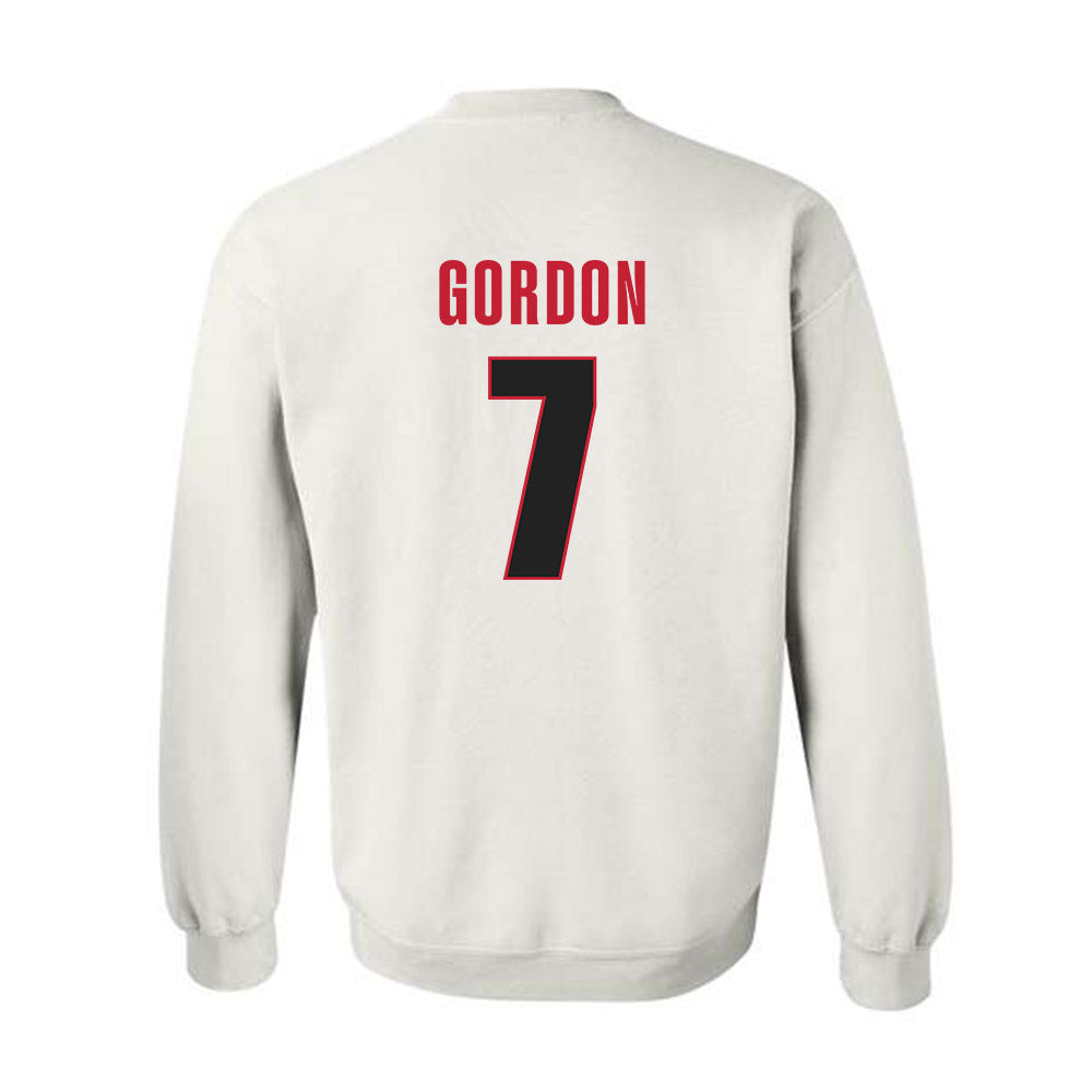 Georgia - NCAA Softball : Sarah Gordon - NCAA® Tournament Replica Shersey Crewneck Sweatshirt-1
