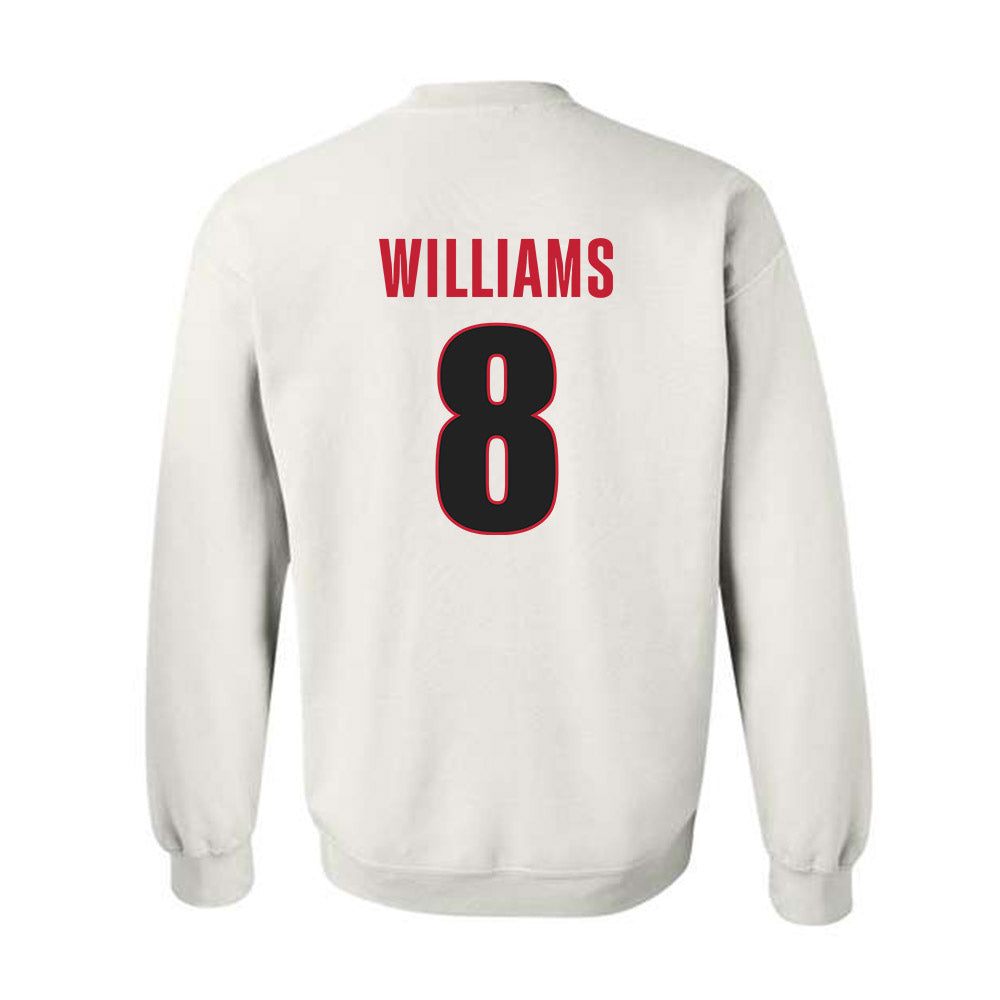Georgia - NCAA Softball : Mua Williams - NCAA® Tournament Replica Shersey Crewneck Sweatshirt-1