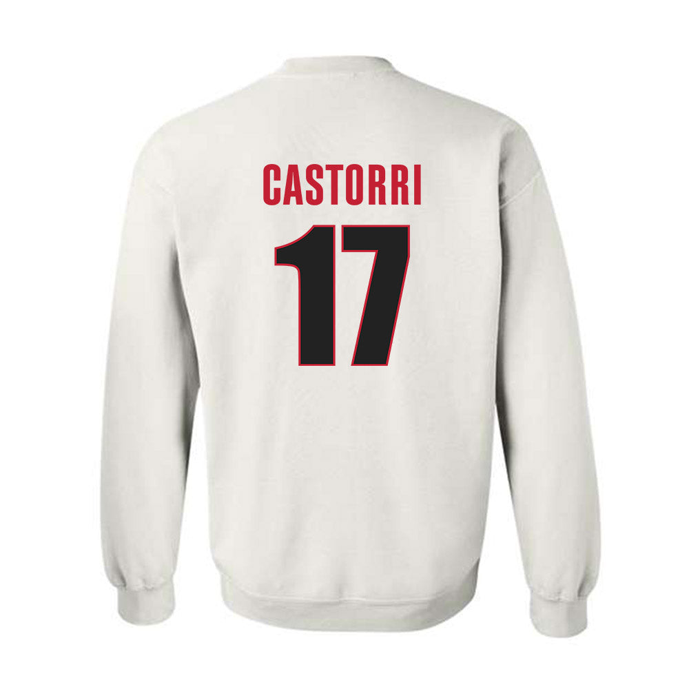 Georgia - NCAA Softball : Emma Castorri - NCAA® Tournament Replica Shersey Crewneck Sweatshirt-1