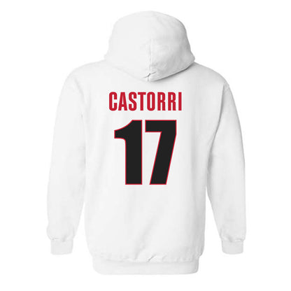 Georgia - NCAA Softball : Emma Castorri - NCAA® Tournament Replica Shersey Hooded Sweatshirt-1