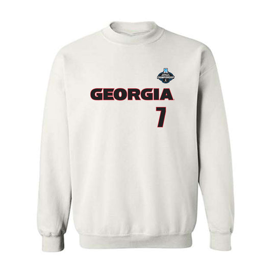 Georgia - NCAA Softball : Sarah Gordon - NCAA® Tournament Replica Shersey Crewneck Sweatshirt-0