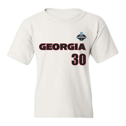 Georgia - NCAA Softball : Destin Howard - NCAA® Tournament Replica Shersey Youth T-Shirt-0