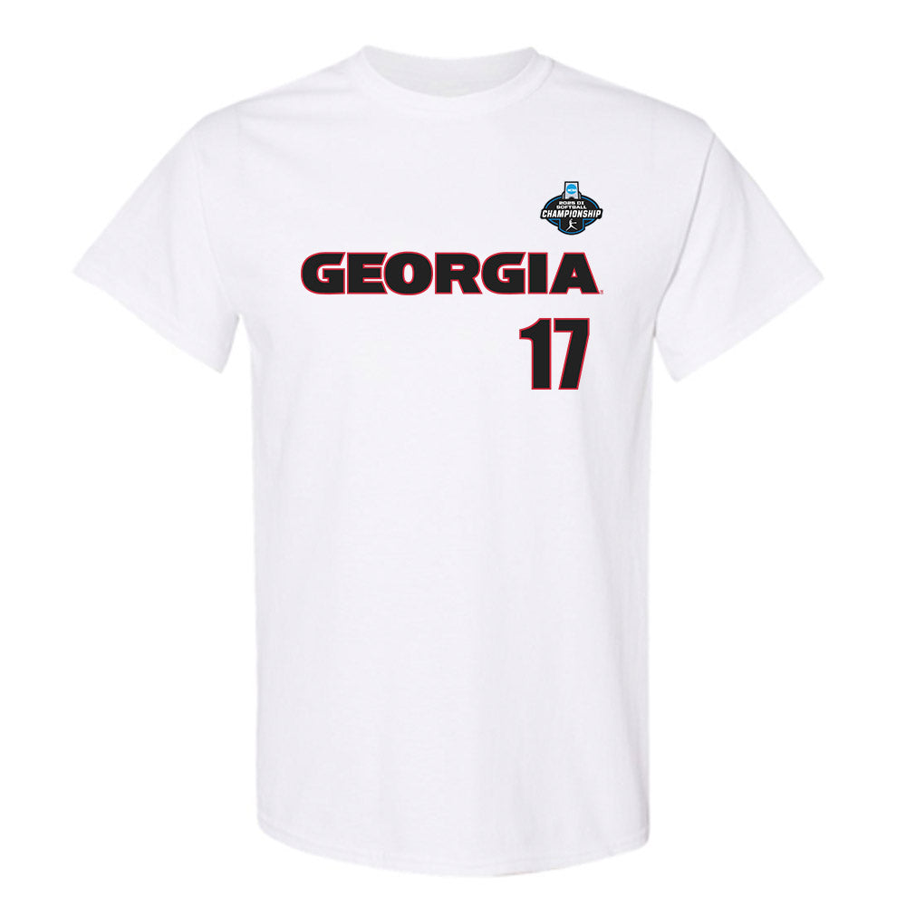 Georgia - NCAA Softball : Emma Castorri - NCAA® Tournament Replica Shersey T-Shirt-0