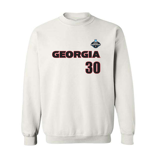 Georgia - NCAA Softball : Destin Howard - NCAA® Tournament Replica Shersey Crewneck Sweatshirt-0