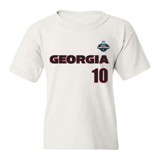 Georgia - NCAA Softball : Mollie Mitchell - NCAA® Tournament Replica Shersey Youth T-Shirt-0