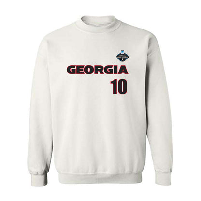 Georgia - NCAA Softball : Mollie Mitchell - NCAA® Tournament Replica Shersey Crewneck Sweatshirt-0
