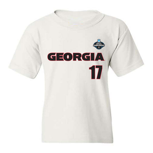 Georgia - NCAA Softball : Emma Castorri - NCAA® Tournament Replica Shersey Youth T-Shirt-0