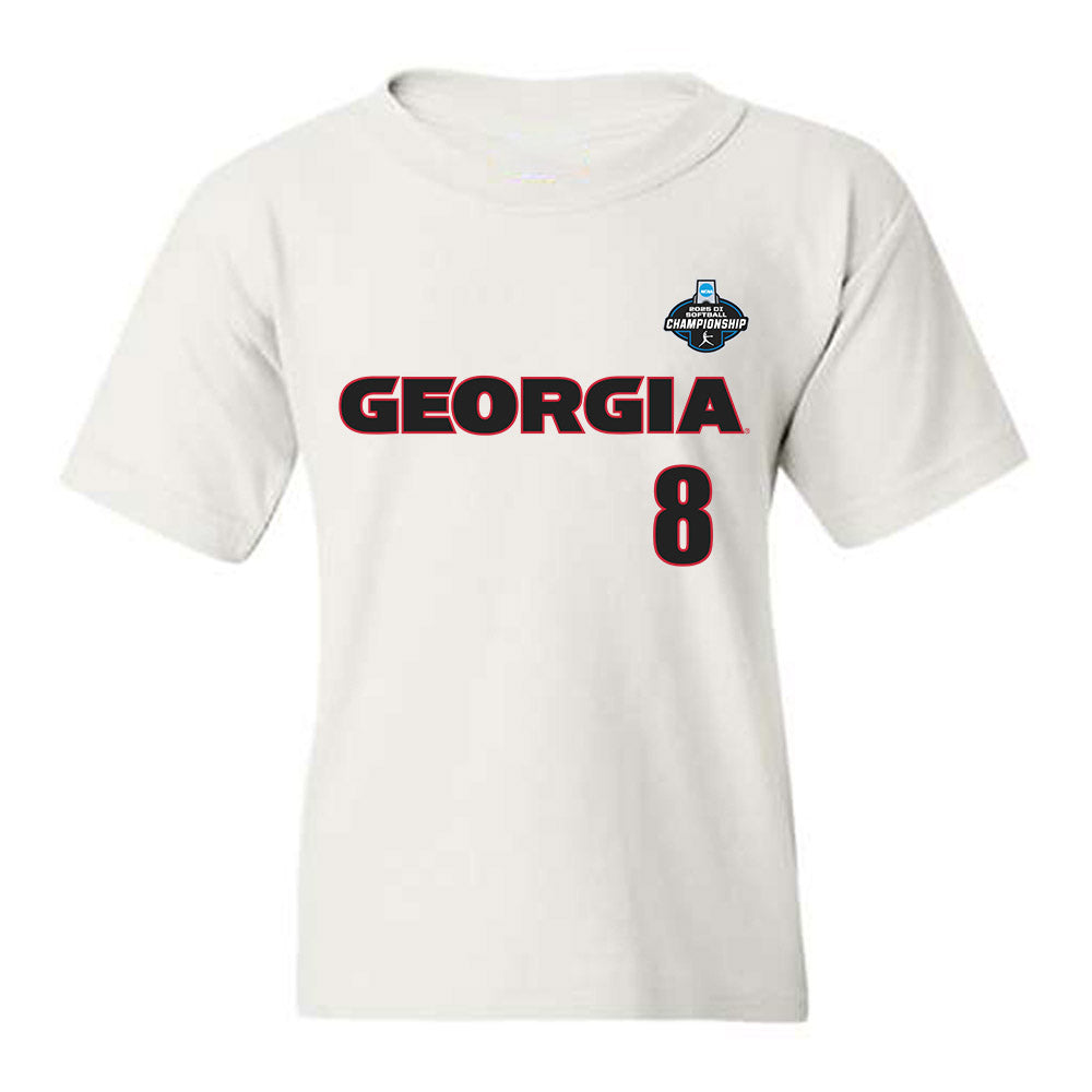 Georgia - NCAA Softball : Mua Williams - NCAA® Tournament Replica Shersey Youth T-Shirt-0