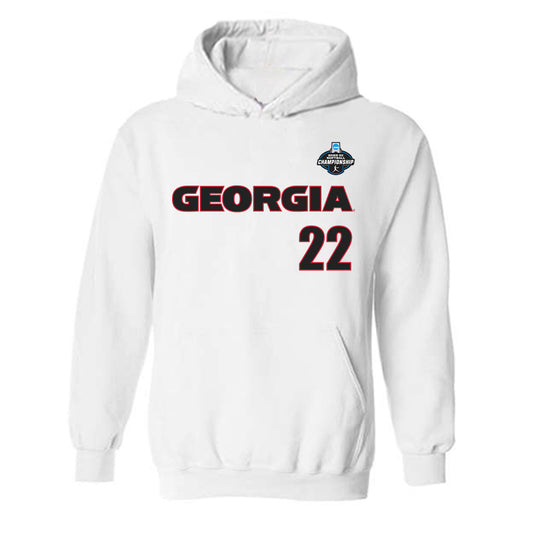 Georgia - NCAA Softball : Emily Digby - NCAA® Tournament Replica Shersey Hooded Sweatshirt-0