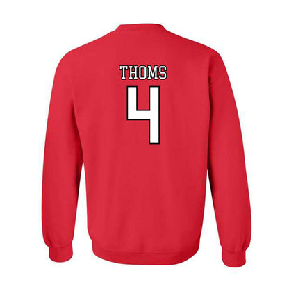 Nebraska - NCAA Softball : Malia Thoms - Replica Shersey Crewneck Sweatshirt-1