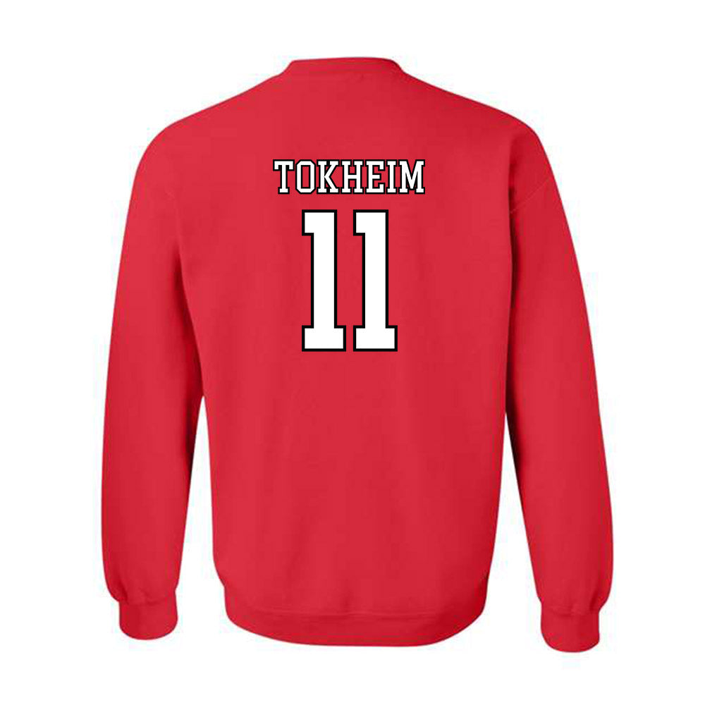 Nebraska - NCAA Softball : Talia Tokheim - Replica Shersey Crewneck Sweatshirt-1