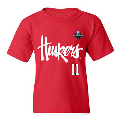 Nebraska - NCAA Softball : Talia Tokheim - Replica Shersey Youth T-Shirt-0