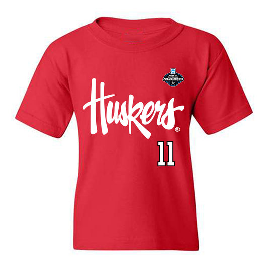 Nebraska - NCAA Softball : Talia Tokheim - Replica Shersey Youth T-Shirt-0