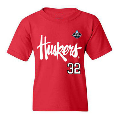 Nebraska - NCAA Softball : Ashley Smetter - Replica Shersey Youth T-Shirt-0