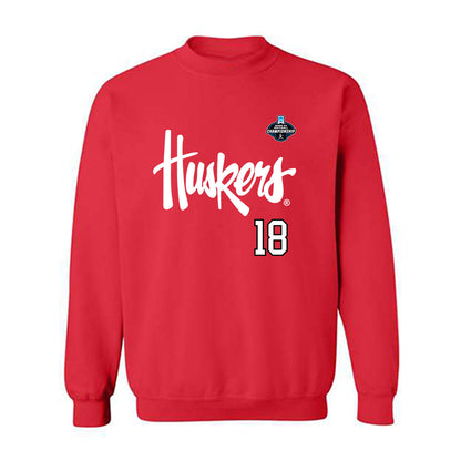 Nebraska - NCAA Softball : Nessa McMillen - Replica Shersey Crewneck Sweatshirt-0
