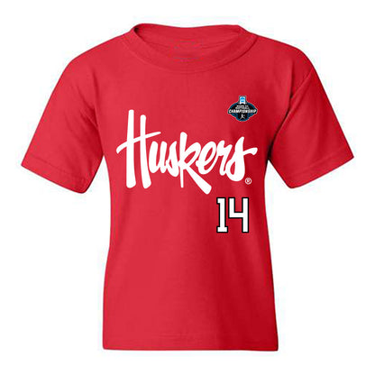 Nebraska - NCAA Softball : Kacie Hoffmann - Replica Shersey Youth T-Shirt-0