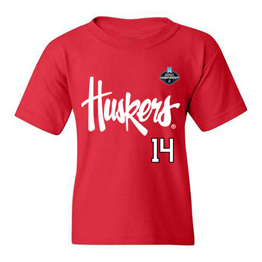 Nebraska - NCAA Softball : Kacie Hoffmann - Replica Shersey Youth T-Shirt-0