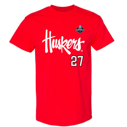 Nebraska - NCAA Softball : Natalia Hill - Replica Shersey T-Shirt-0