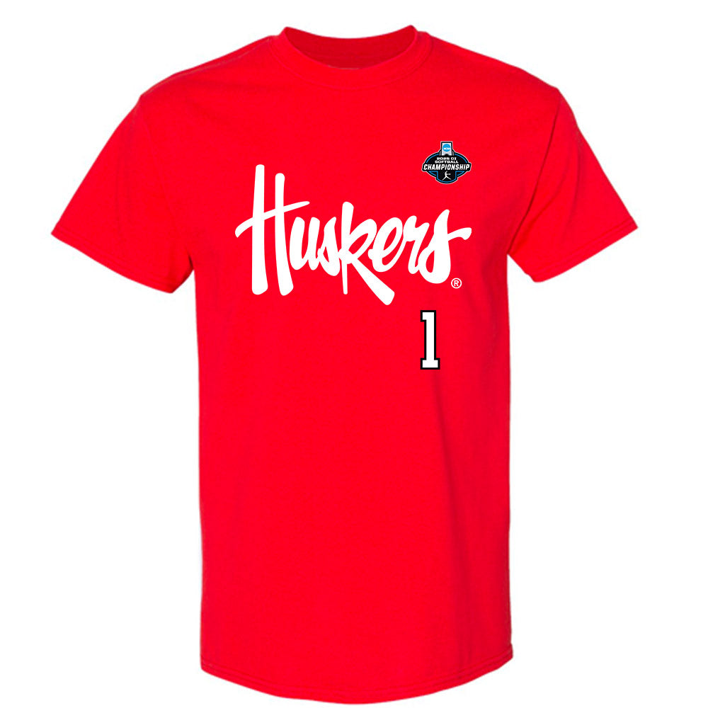 Nebraska - NCAA Softball : Olivia DiNardo - Replica Shersey T-Shirt-0