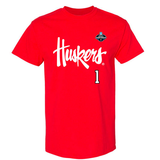 Nebraska - NCAA Softball : Olivia DiNardo - Replica Shersey T-Shirt-0