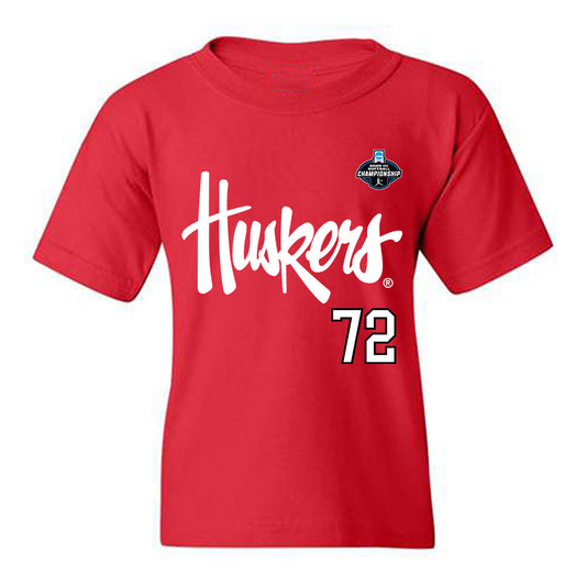 Nebraska - NCAA Softball : Carlie Muhlbach - Replica Shersey Youth T-Shirt-0