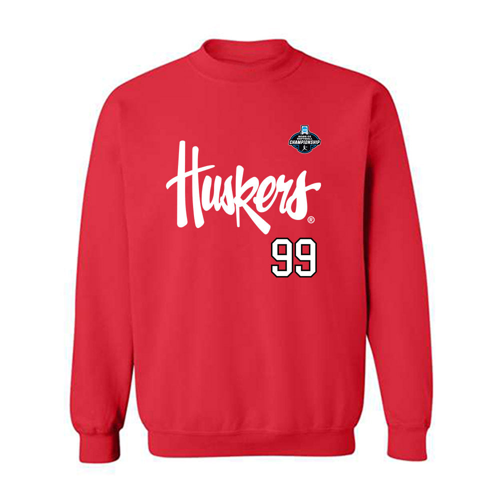 Nebraska - NCAA Softball : Alexis Jensen - NCAA® Replica Shersey Crewneck Sweatshirt-0