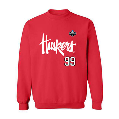 Nebraska - NCAA Softball : Alexis Jensen - NCAA® Replica Shersey Crewneck Sweatshirt-0
