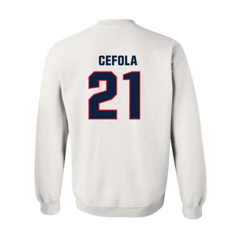 UConn - NCAA Softball : Bella Cefola - NCAA® Replica Shersey Crewneck Sweatshirt-1