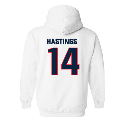 UConn - NCAA Softball : Lexi Hastings - Replica Shersey Hooded Sweatshirt-1