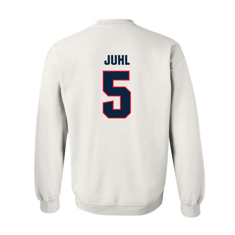 UConn - NCAA Softball : Alexis Juhl - NCAA® Replica Shersey Crewneck Sweatshirt-1