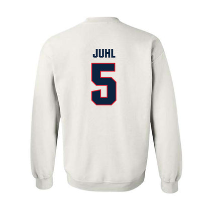 UConn - NCAA Softball : Alexis Juhl - NCAA® Replica Shersey Crewneck Sweatshirt-1