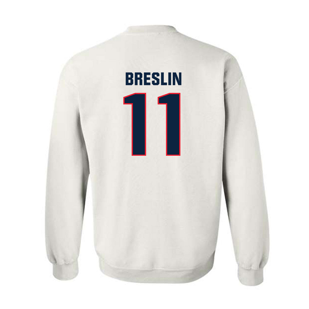 UConn - NCAA Softball : Kaitlyn Breslin - Replica Shersey Crewneck Sweatshirt-1