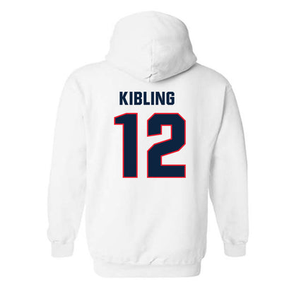 UConn - NCAA Softball : Kaitlyn Kibling - Replica Shersey Hooded Sweatshirt-1