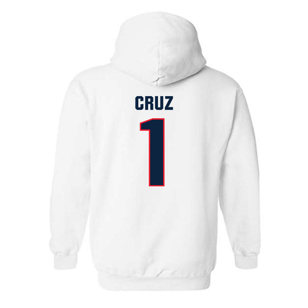 UConn - NCAA Softball : Bella Cruz - Replica Shersey Hooded Sweatshirt-1