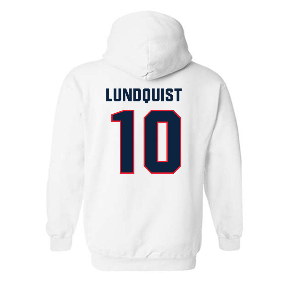 UConn - NCAA Softball : Isabella Lundquist - NCAA® Replica Shersey Hooded Sweatshirt-1