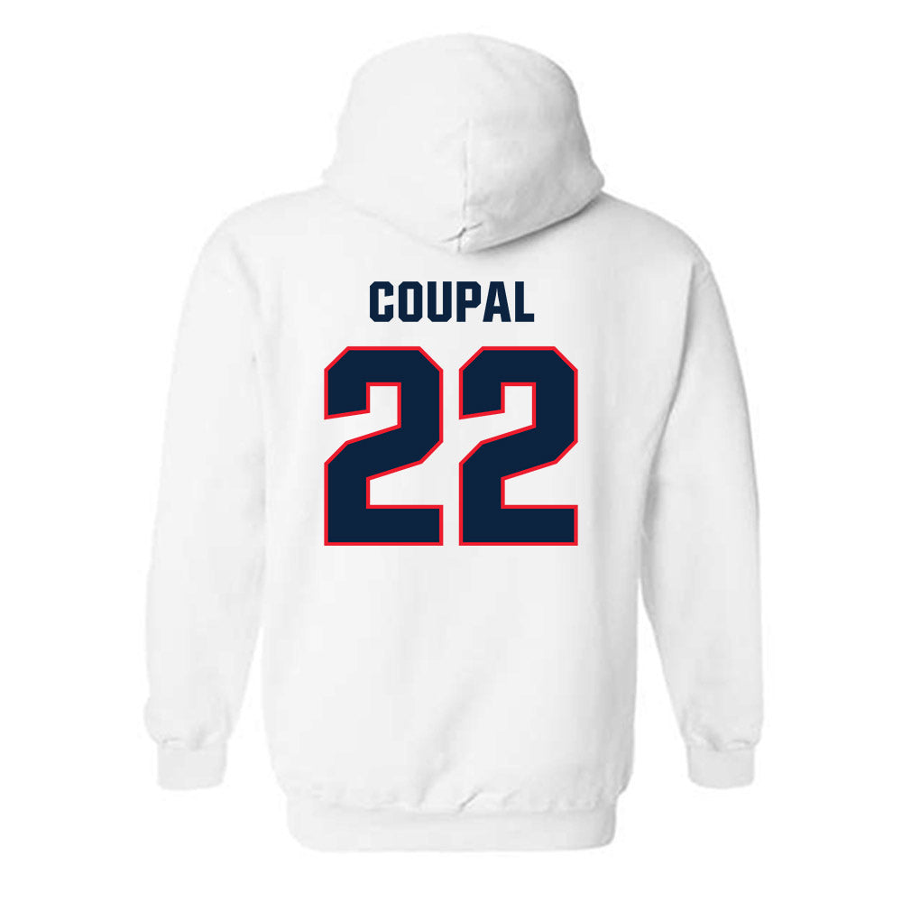 UConn - NCAA Softball : Haley Coupal - Replica Shersey Hooded Sweatshirt-1