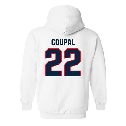 UConn - NCAA Softball : Haley Coupal - Replica Shersey Hooded Sweatshirt-1