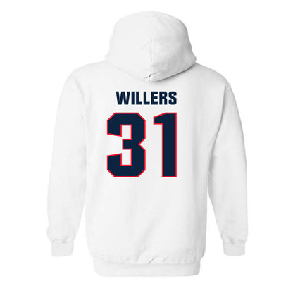 UConn - NCAA Softball : Emma Willers - NCAA® Replica Shersey Hooded Sweatshirt-1