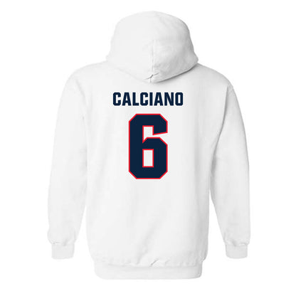 UConn - NCAA Softball : Ava Calciano - NCAA® Replica Shersey Hooded Sweatshirt-1